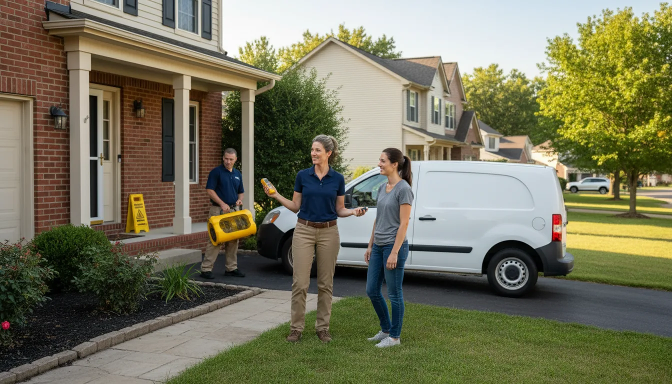 Residential water damage restoration in Minatare, NE
